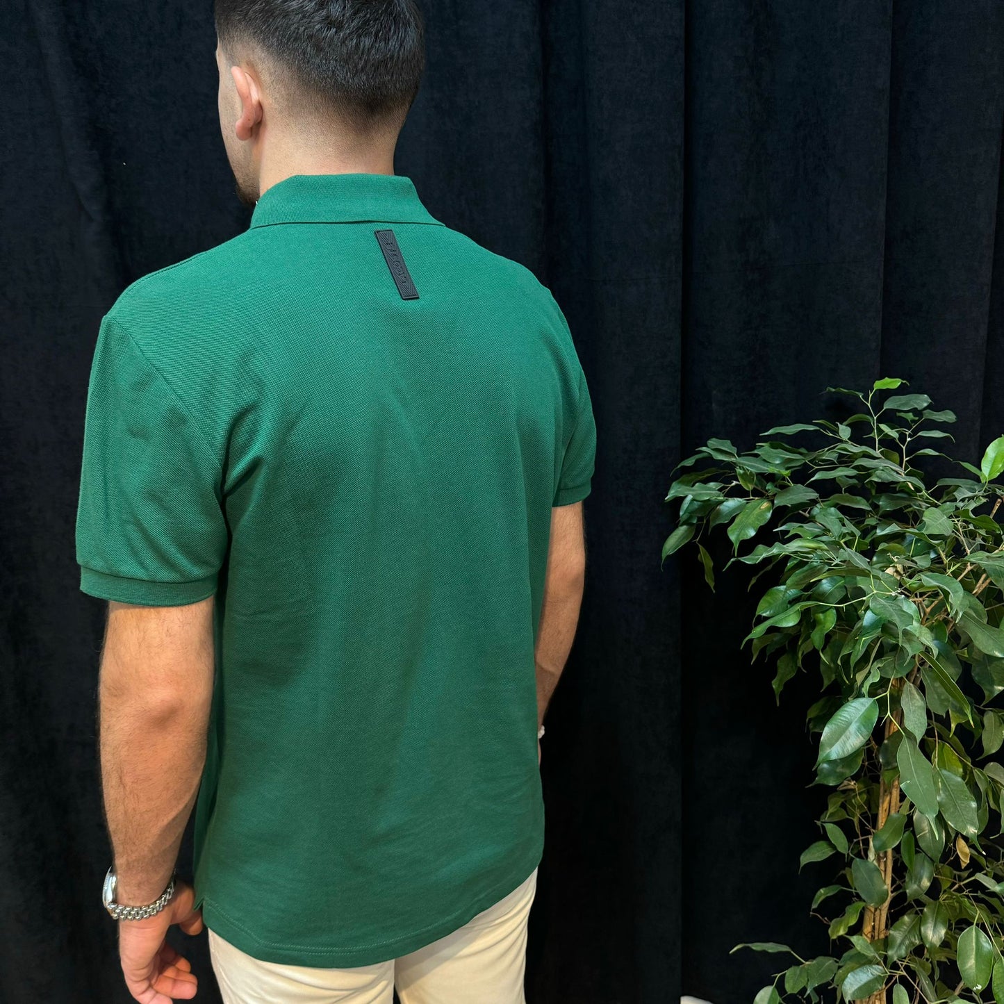 LC Premium Fermuarlı Polo Yaka Tişört Yeşil