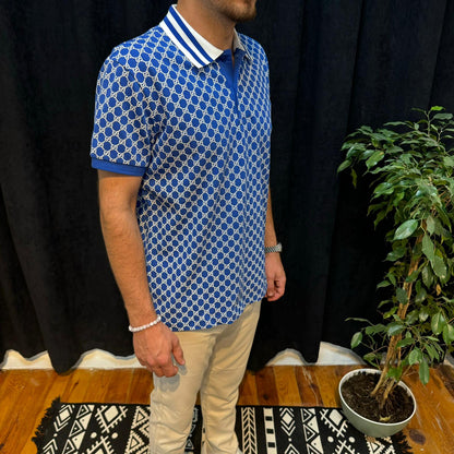 GG Premium Polo Yaka Tişört Mavi