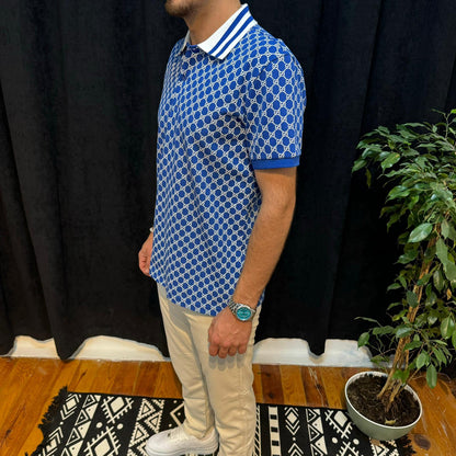 GG Premium Polo Yaka Tişört Mavi