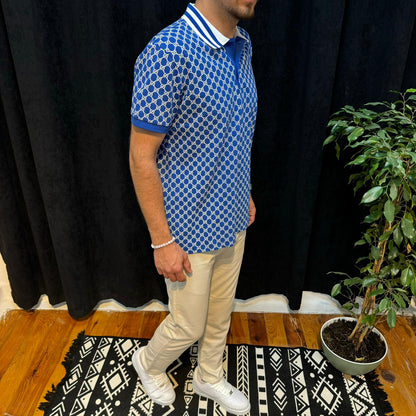 GG Premium Polo Yaka Tişört Mavi