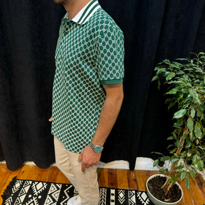 GG Premium Polo Yaka Tişört Yeşil