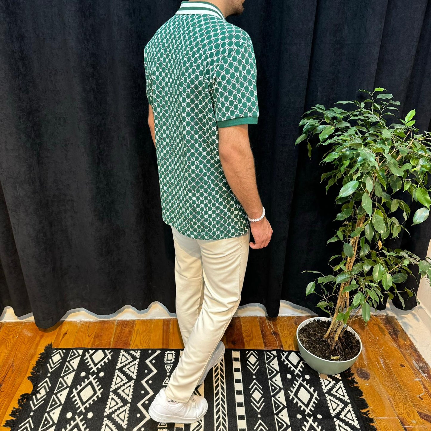 GG Premium Polo Yaka Tişört Yeşil