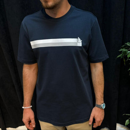 Premium Bisiklet Yaka Tişört Lacivert