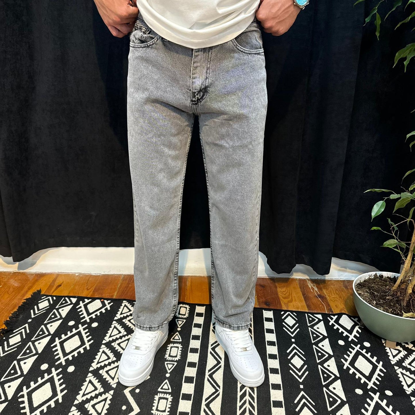 Premium Kot Pantolon Gri