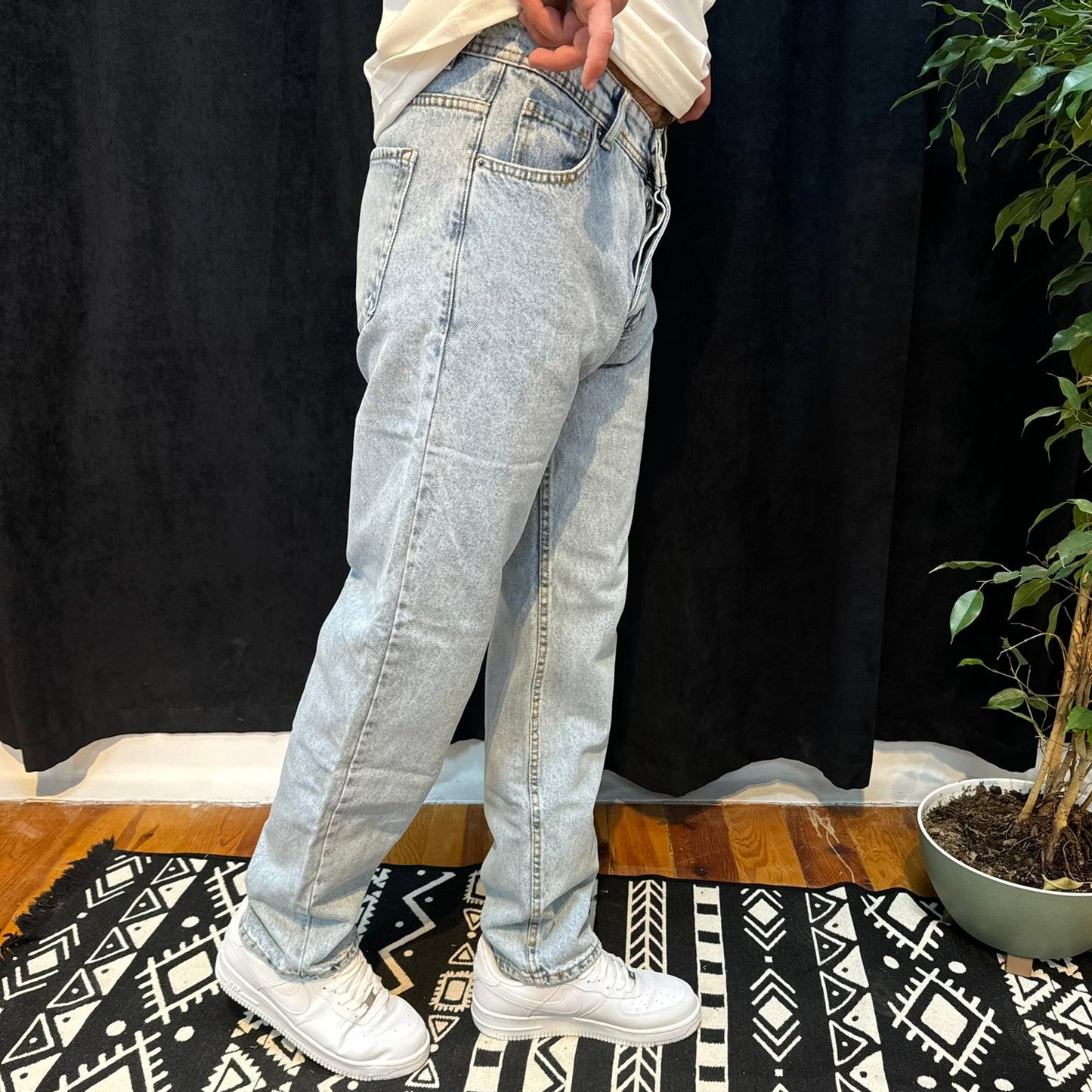 Premium Kot Pantolon Buz Mavi