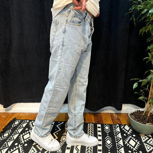 Premium Kot Pantolon Buz Mavi