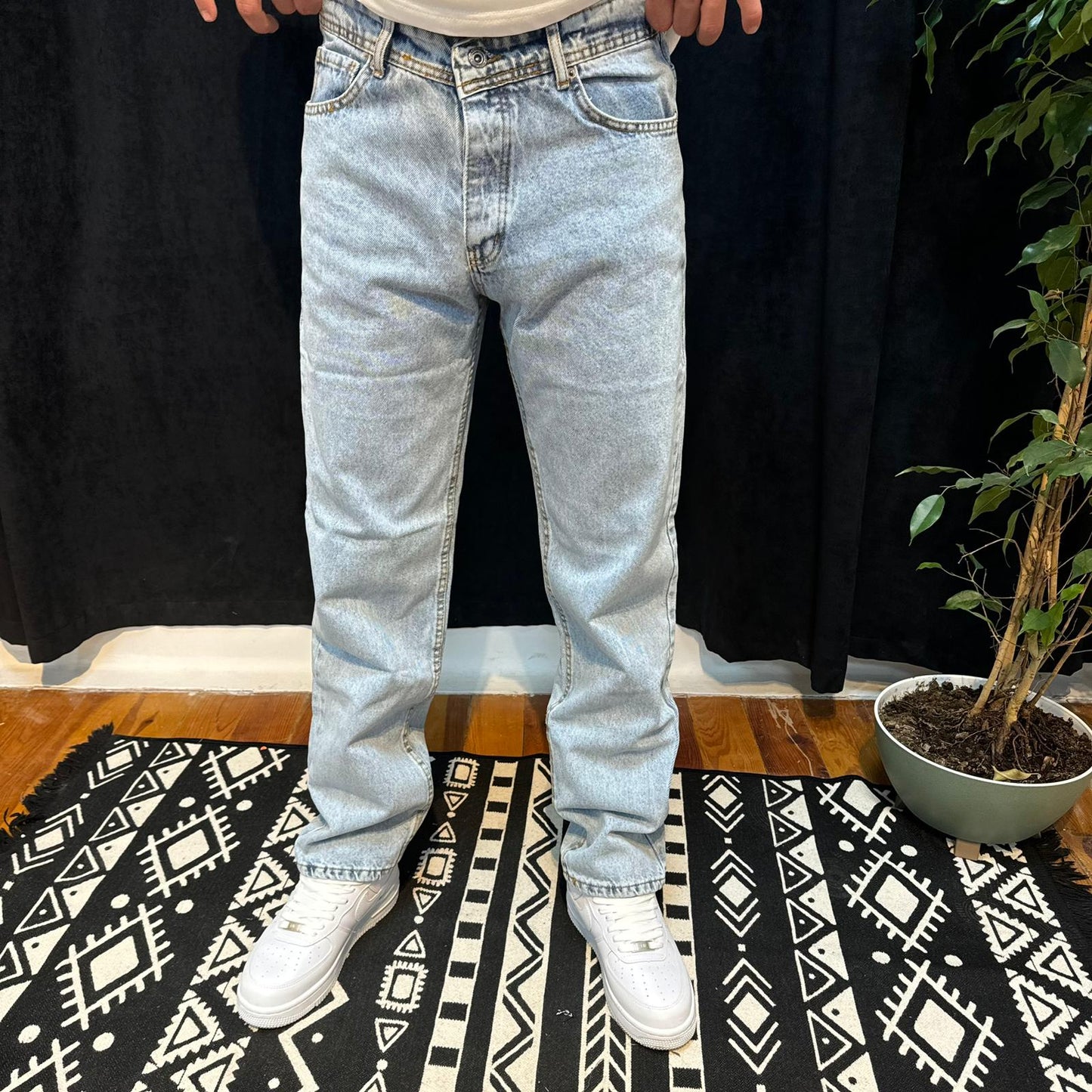 Premium Kot Pantolon Buz Mavi