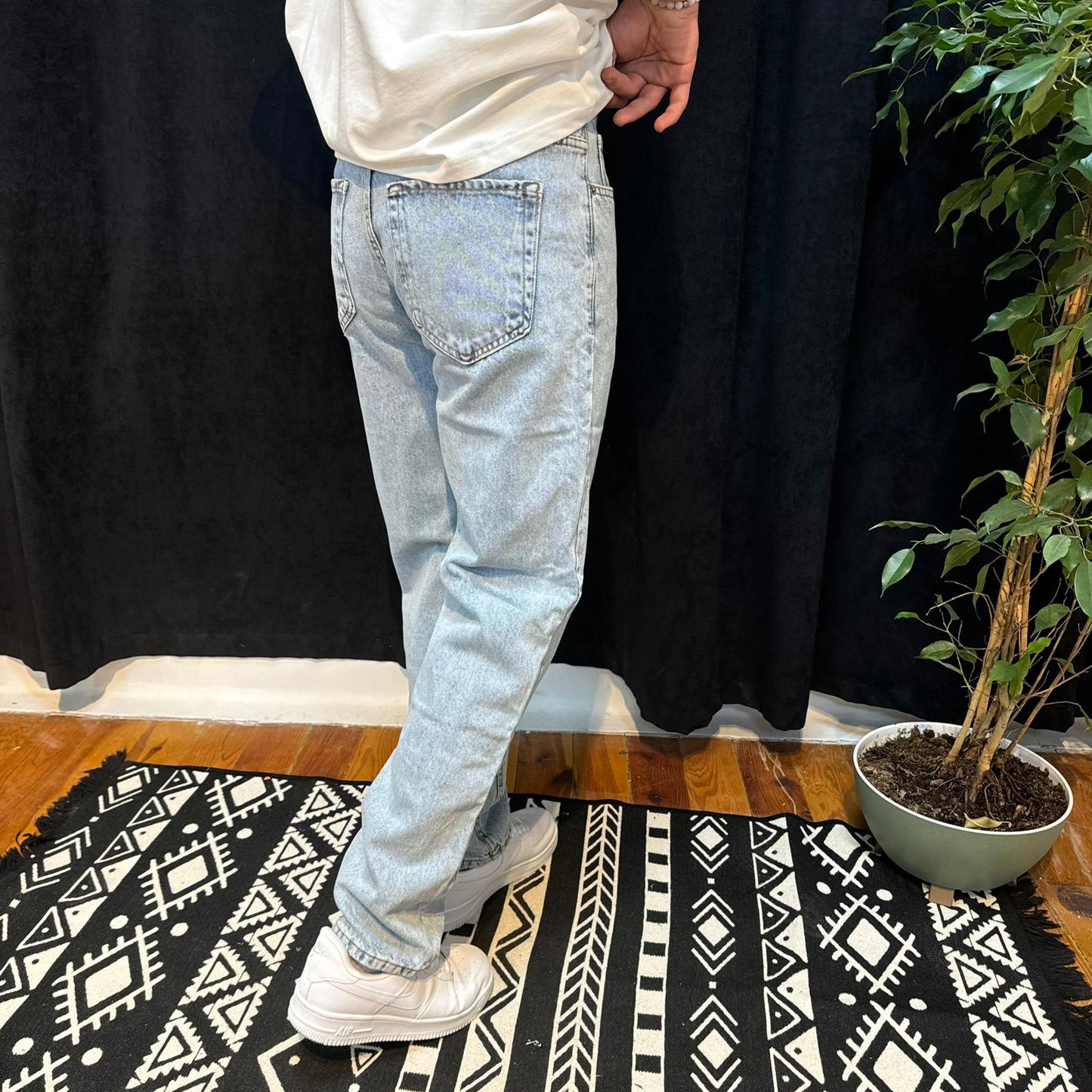 Premium Kot Pantolon Buz Mavi