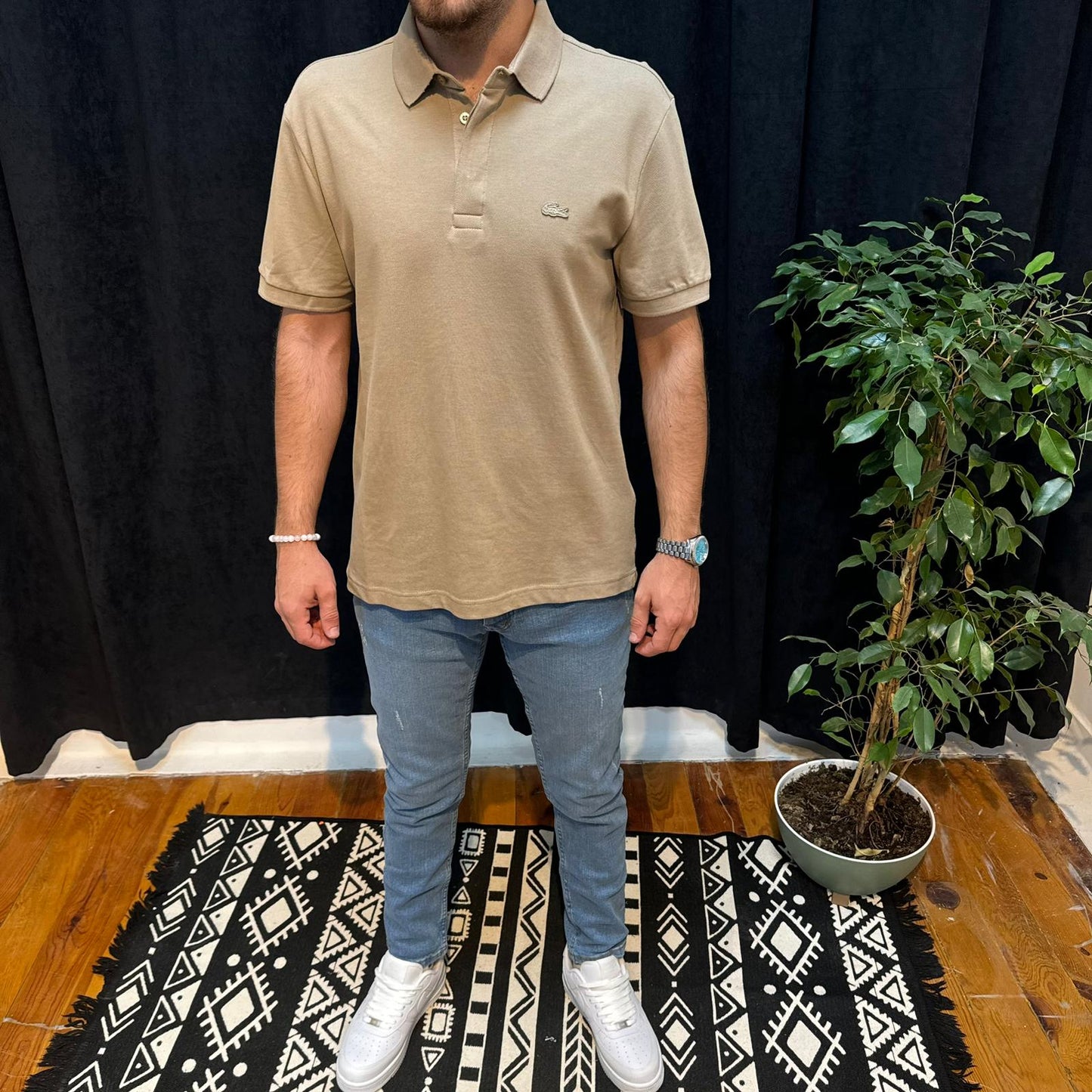 LC Premium Polo Yaka Tişört Bej