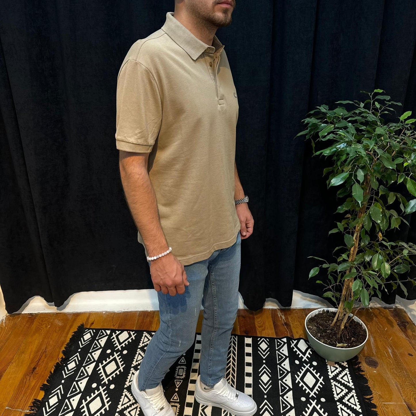 LC Premium Polo Yaka Tişört Bej