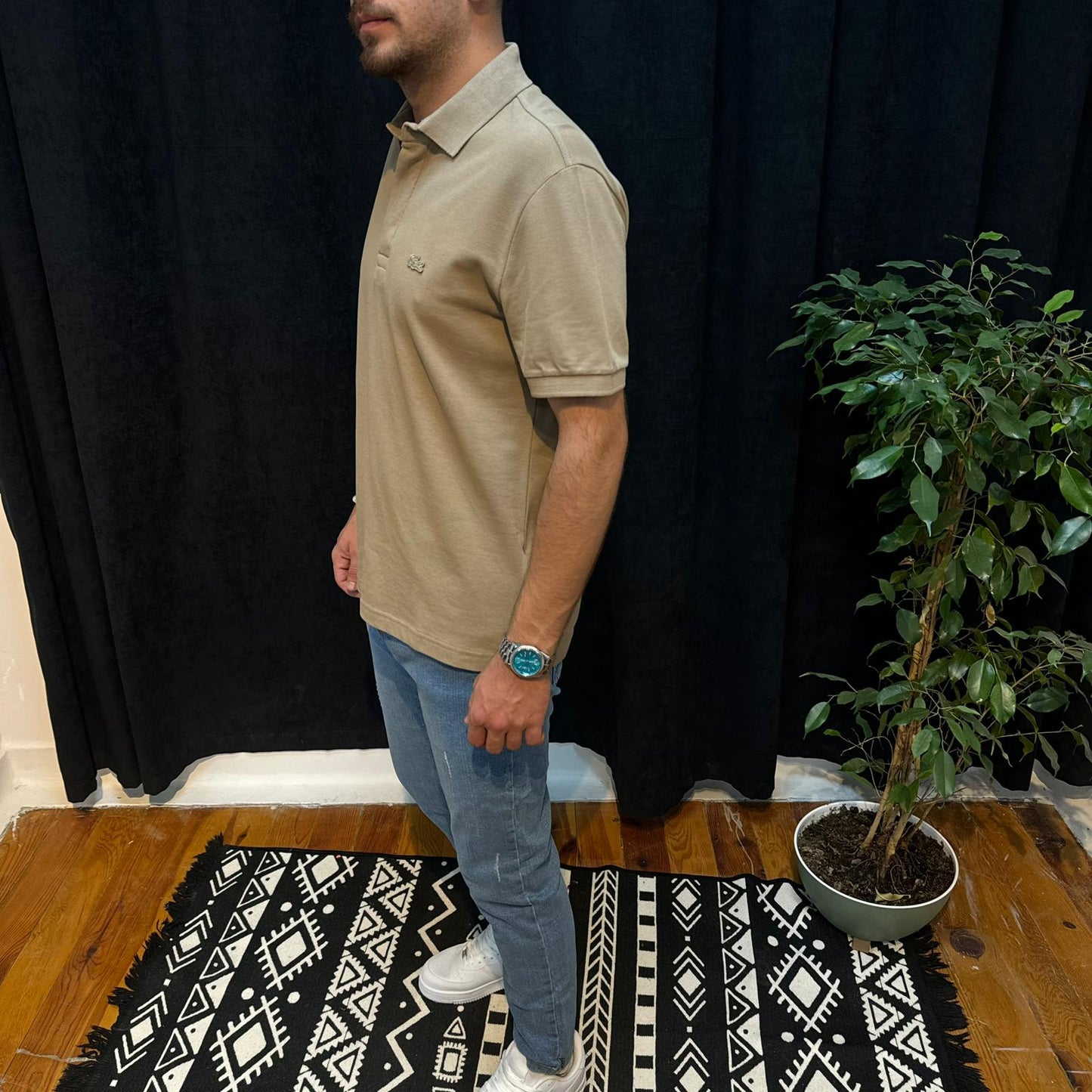 LC Premium Polo Yaka Tişört Bej