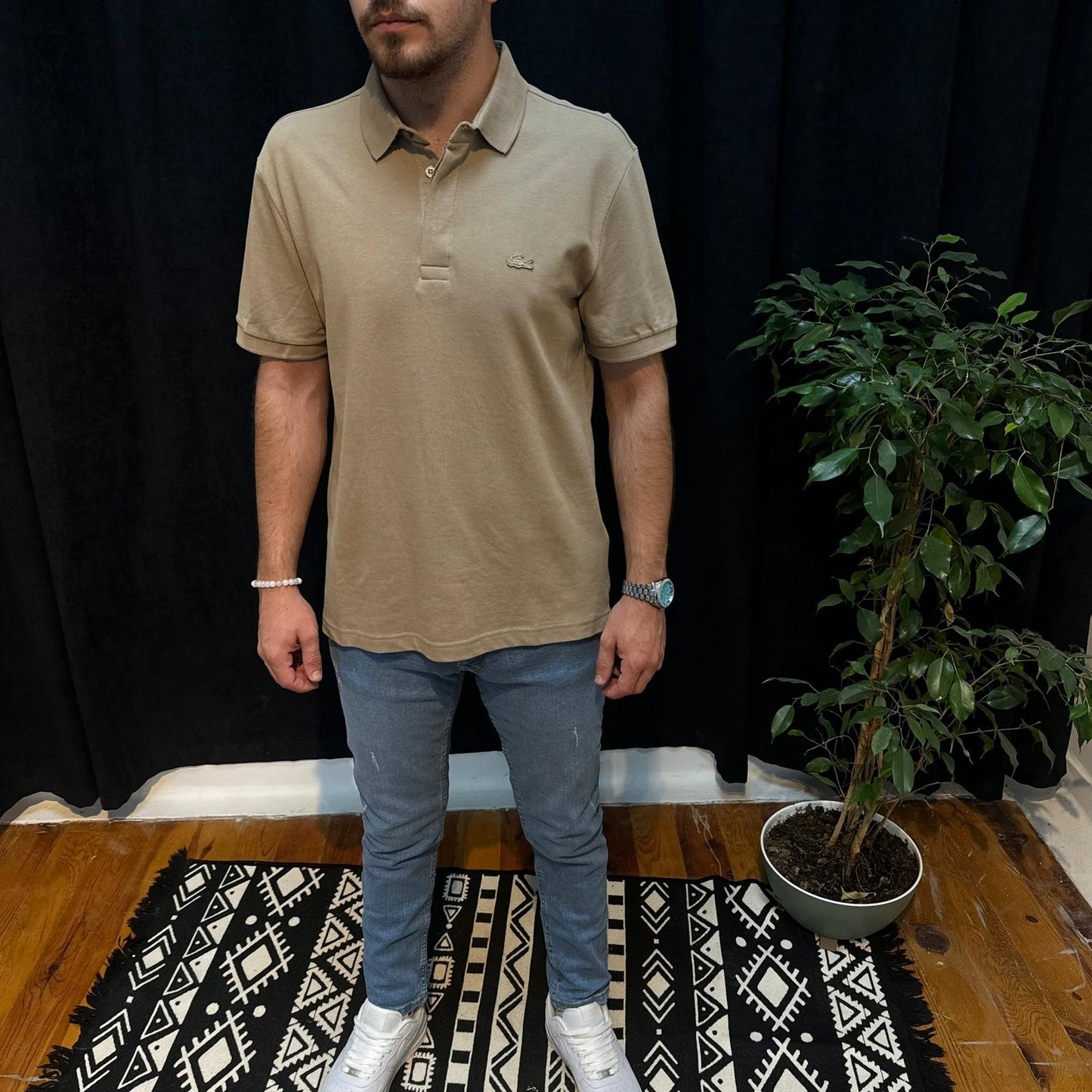 LC Premium Polo Yaka Tişört Bej