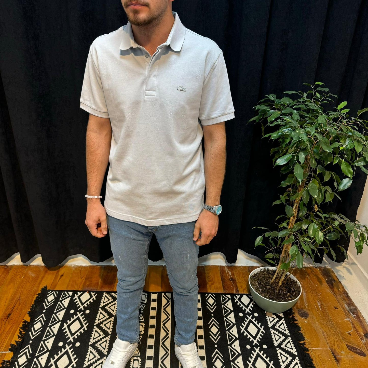 LC Premium Polo Yaka Tişört Gri