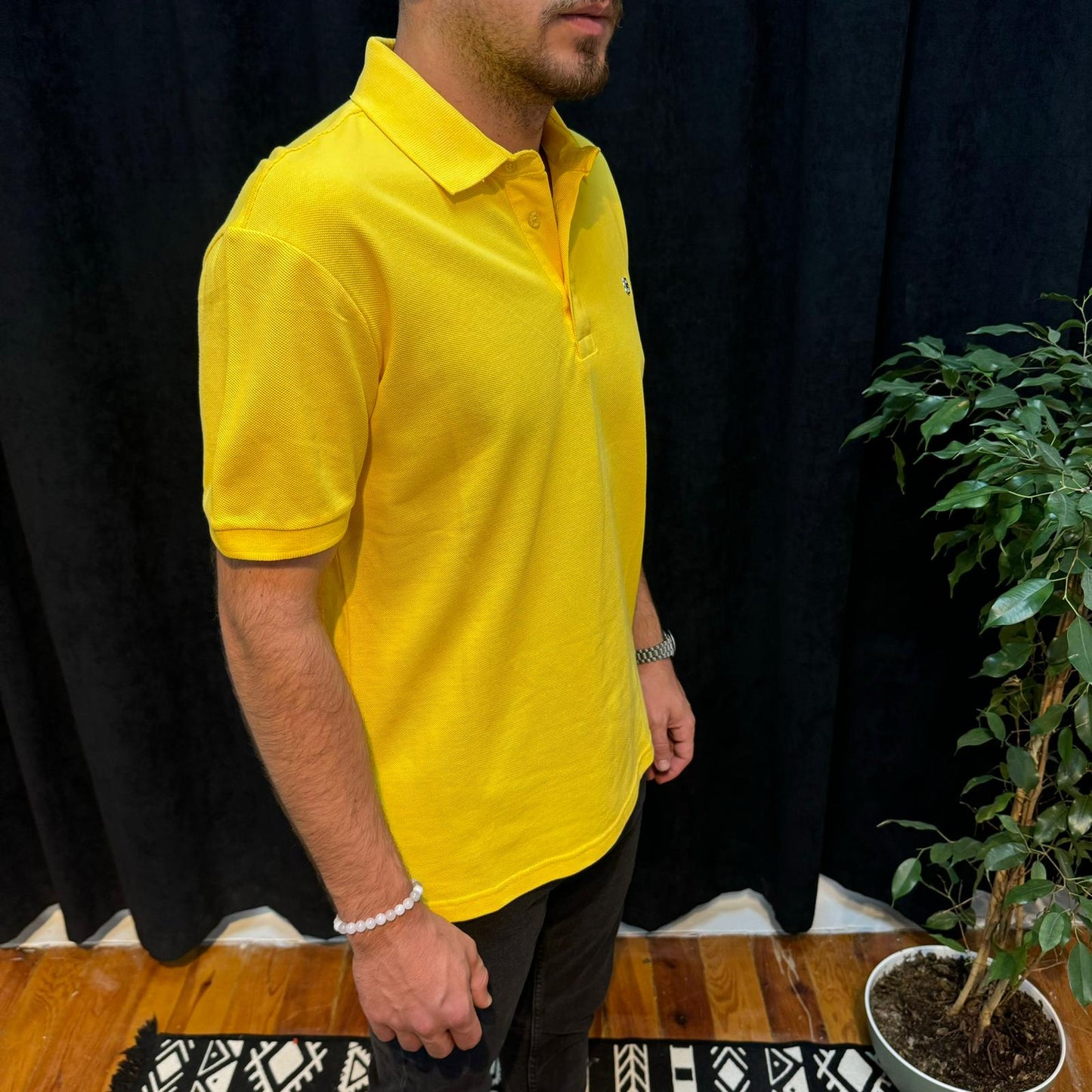 LC Premium Polo Yaka Tişört Sarı