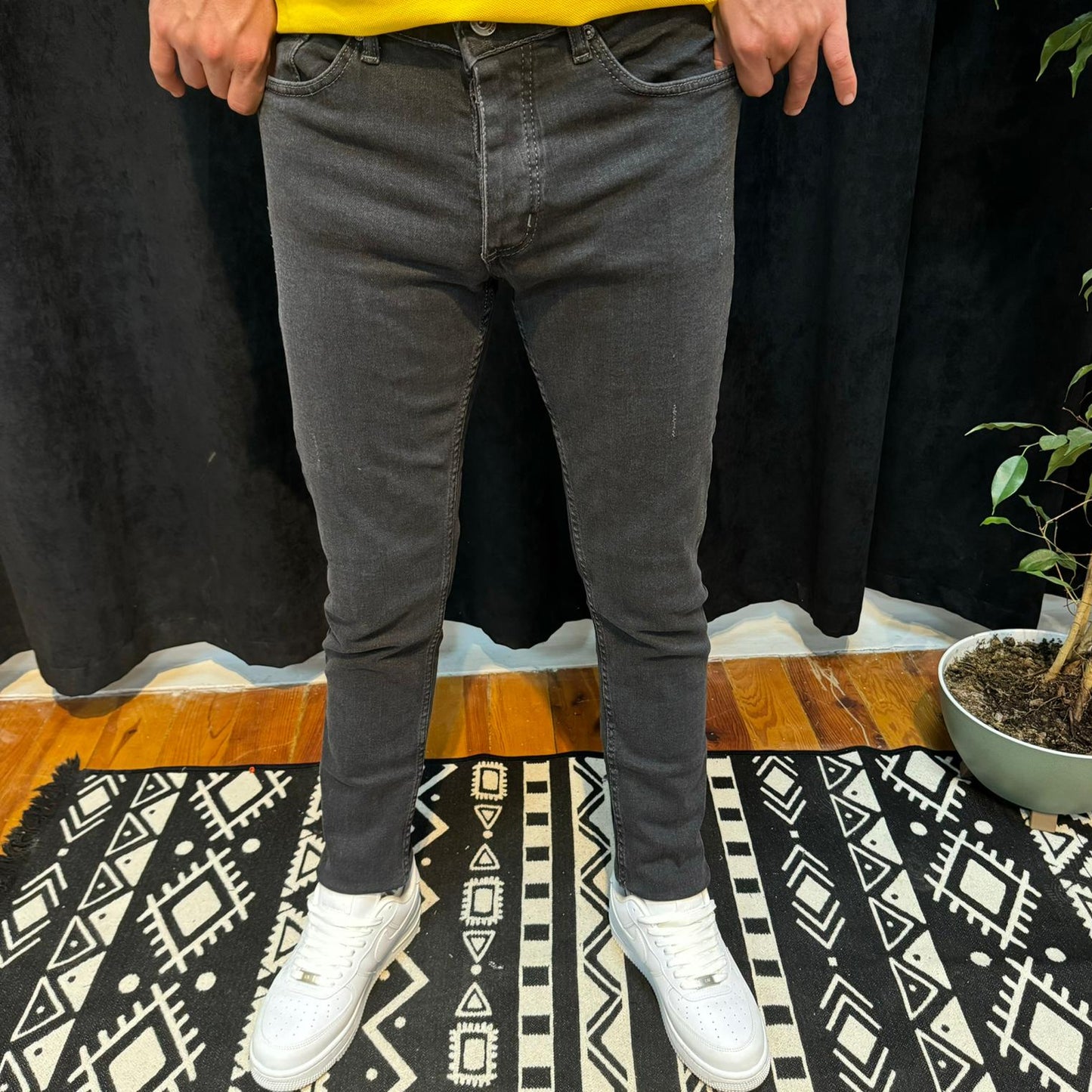 Premium Kot Pantolon Koyu Gri