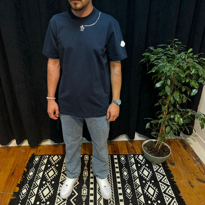 Premium Bisiklet Yaka Tişört Lacivert