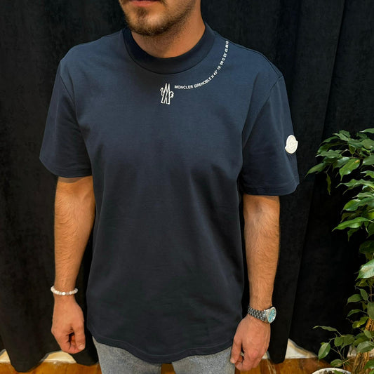 Premium Bisiklet Yaka Tişört Lacivert