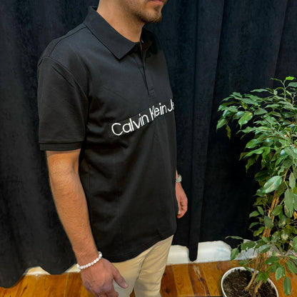 CK Premium Polo Yaka Tişört Siyah