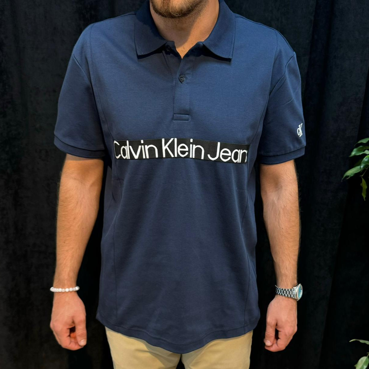 CK Premium Polo Yaka Tişört Lacivert