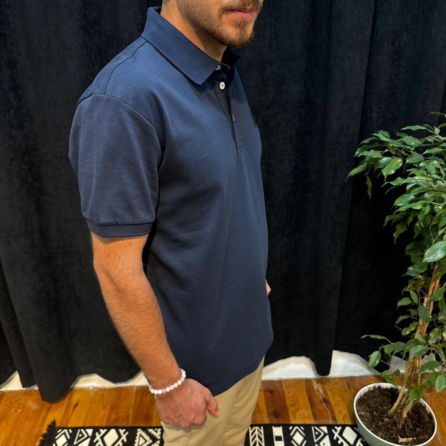 Premium Polo Yaka Tişört Lacivert