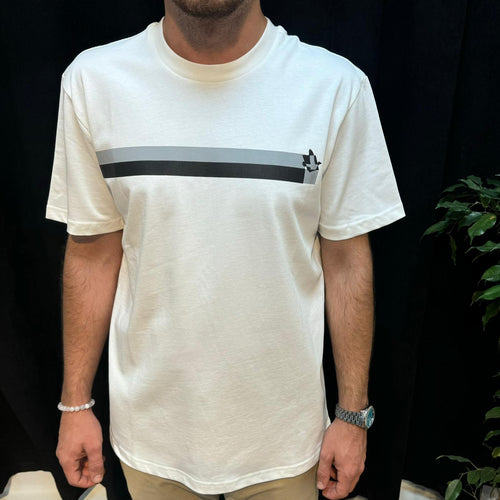 Premium Bisiklet Yaka Tişört Beyaz