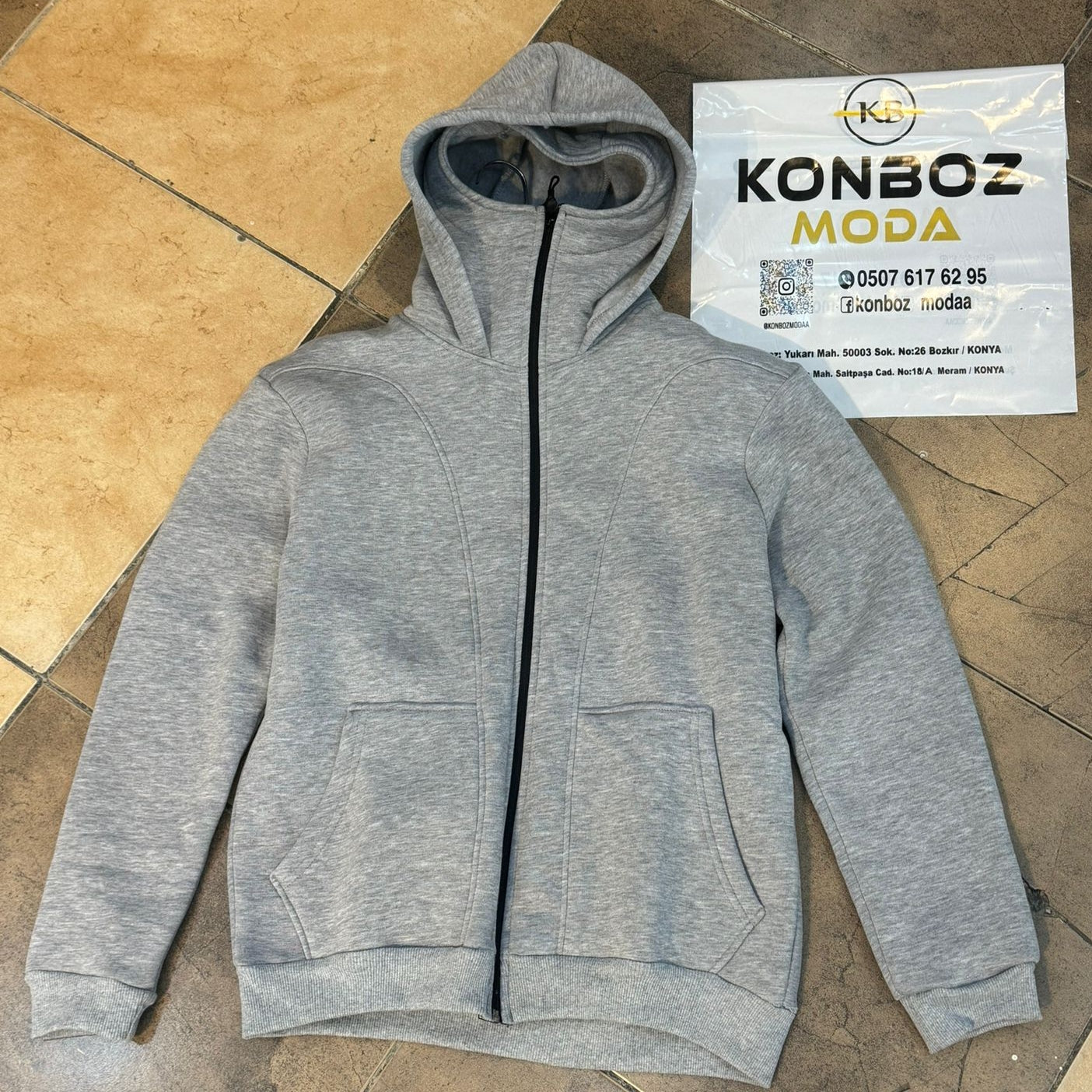 Çift Kapşonlu Sweat